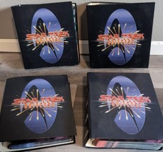 4 Star Trek Universe vintage trivia binder 1997 Paramount Newfield Publi... - £75.32 GBP