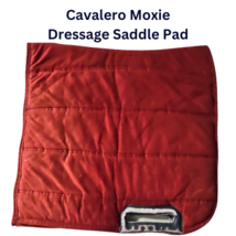 Cavalero Moxie Red Dressage Saddle Pad Horse Size USED image 2