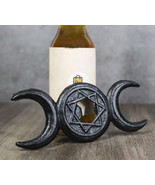 Cast Iron Black Wicca Triple Moon Goddess Pentagram Hand Bottle Cap Opener - €18,70 EUR