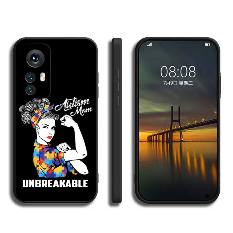 House Home Autism Mom Unbreakable Autism Awareness Phone Case for A Redmi Note 1 - £19.98 GBP