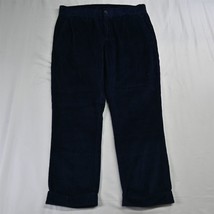 Nominee Large Navy Blue Wide Wale Slim Cuffed Men Corduroy Pants - £59.31 GBP