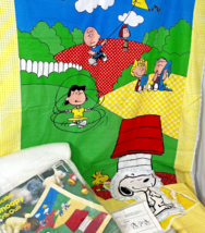 Bucilla Kit PEANUTS Snoopy Charlie Brown Crib Quilt 48826 New Old Stock Vintage - £70.69 GBP