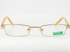 United Colors Of Benetton BB02603 ROSE-GOLD Eyeglasses Glasses Frame 48-17-125mm - £45.35 GBP