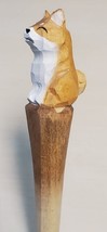 Cute Dog Wooden Pen Hand Carved Wood Ballpoint Hand Made Handcrafted V31 - $7.95