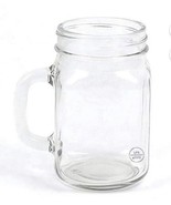 16 Oz Glass Mason Canning Drinking Jar with Handle Bar Beer Restaurant - $14.73