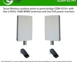 Wireless Outdoor Point To Point Bridge With Two 2.4Ghz 14Dbi Mimo Antenn... - £259.30 GBP