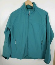 Black Diamond Jacket Coat Women&#39;s Size Large L Green Blue Warm Fall Autu... - $16.44