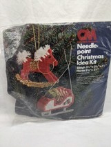 Columbia Minerva Neddlepoint Christmas Idea Sleigh And Horse Ornament Kit - £22.70 GBP