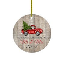 First Christmas Ornaments | Rustic Ornament With Red Truck And Green Tree 2022 F - £22.02 GBP