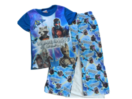 Groot Rocket Starlord Pajamas Boys Size 4 Guardians of the Galaxy Sleep Outfit - £13.60 GBP