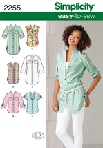 Simplicity Easy-to-Sew Pattern 2255 Misses Tunic or Shirt with Sleeve Va... - £6.80 GBP