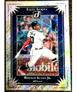 2019 Panini Donruss Elite Series #ES1 Ronald Acuna Jr Rapture Atlanta Br... - $56.16 MXN