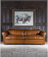 Drover Leather Sofa | Modern Rustic | 3 Seater - $3,499.00