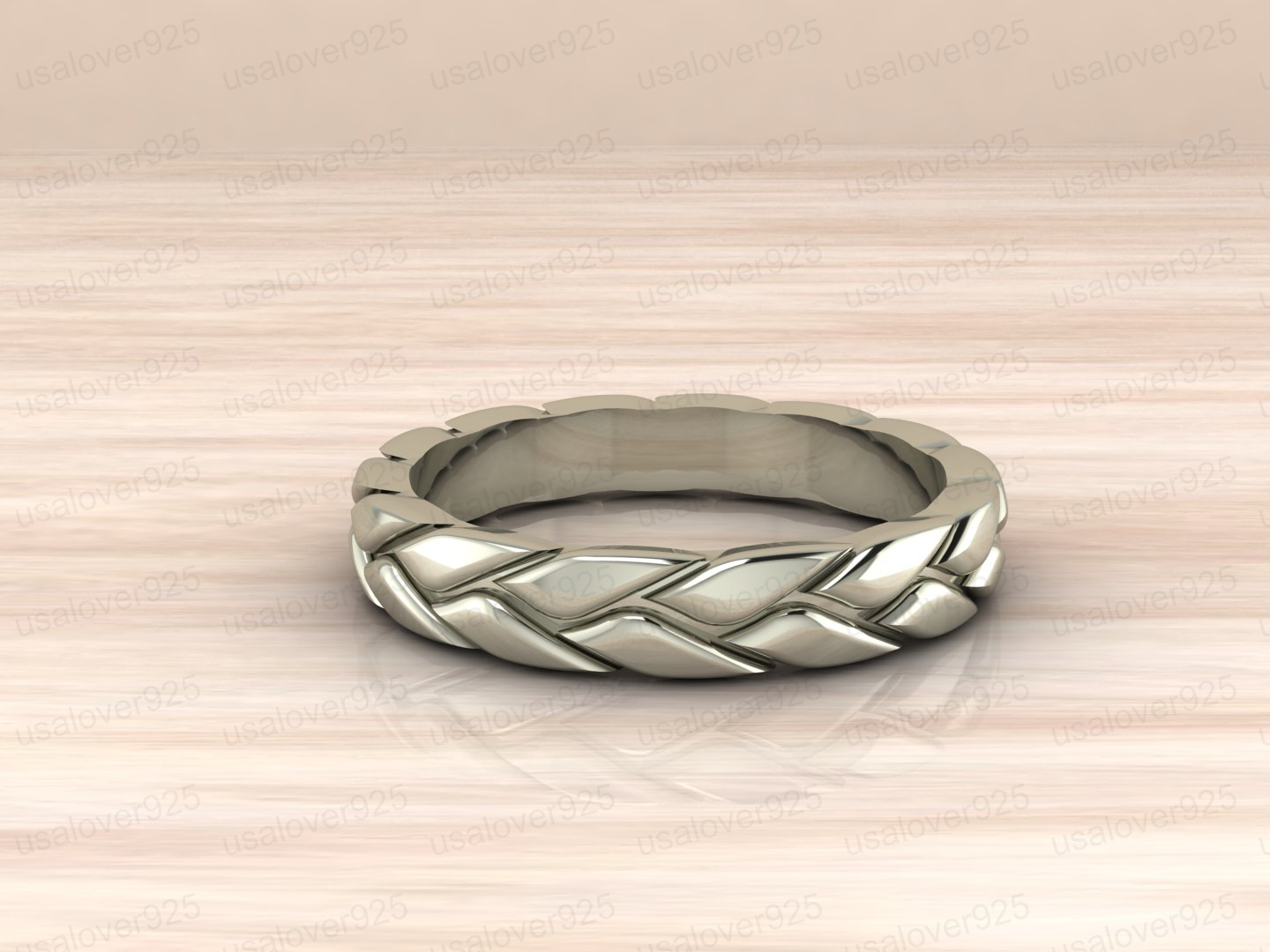 Sterling Silver Unisex Band Ring Anniversary Ring Engagement Ring Gift For Him Item image 4