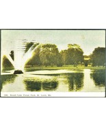 1909 Round Lake Forest Park POSTCARD St Louis MO Postmarked Internationa... - $350.88 MXN