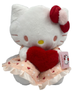 Sanrio Hello Kitty Plush Toy 9.5 inch Heart Dress Holding Heart Valentin... - $35.24 CAD