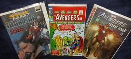 3) MARVEL AVENGER CLASSIC COVERS/1963#1FACS/2 -TONY STARK,IRONMAN/MT.fre... - $17.99