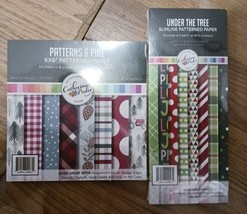 2 Catherine Pooler Paper Pads 24 Sheets 6&quot;X 6&quot; And 3.5 X 8.5 Designs Holiday - £7.89 GBP