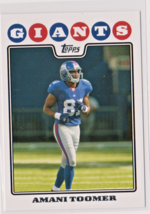 Amani Toomer New York Giants Wide Receiver 2008 Topps Card # 140 - $1.47