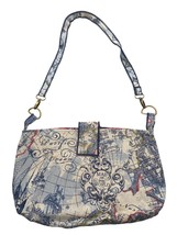 Custom Handmade Vintage Floral Purse Fashion Shoulder Bag IVORY - $29.69