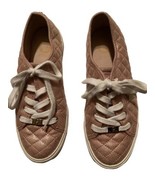 G by Guess Pink GGBACKER2 Blush Lace Up Quilted Sneakers Shoes Size 8M - $24.72