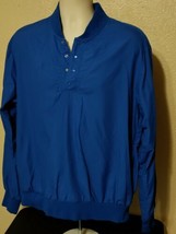 Vintage Columbia Pullover Jacket Mens 1/4 Snap Neck Collar Blue - £17.69 GBP