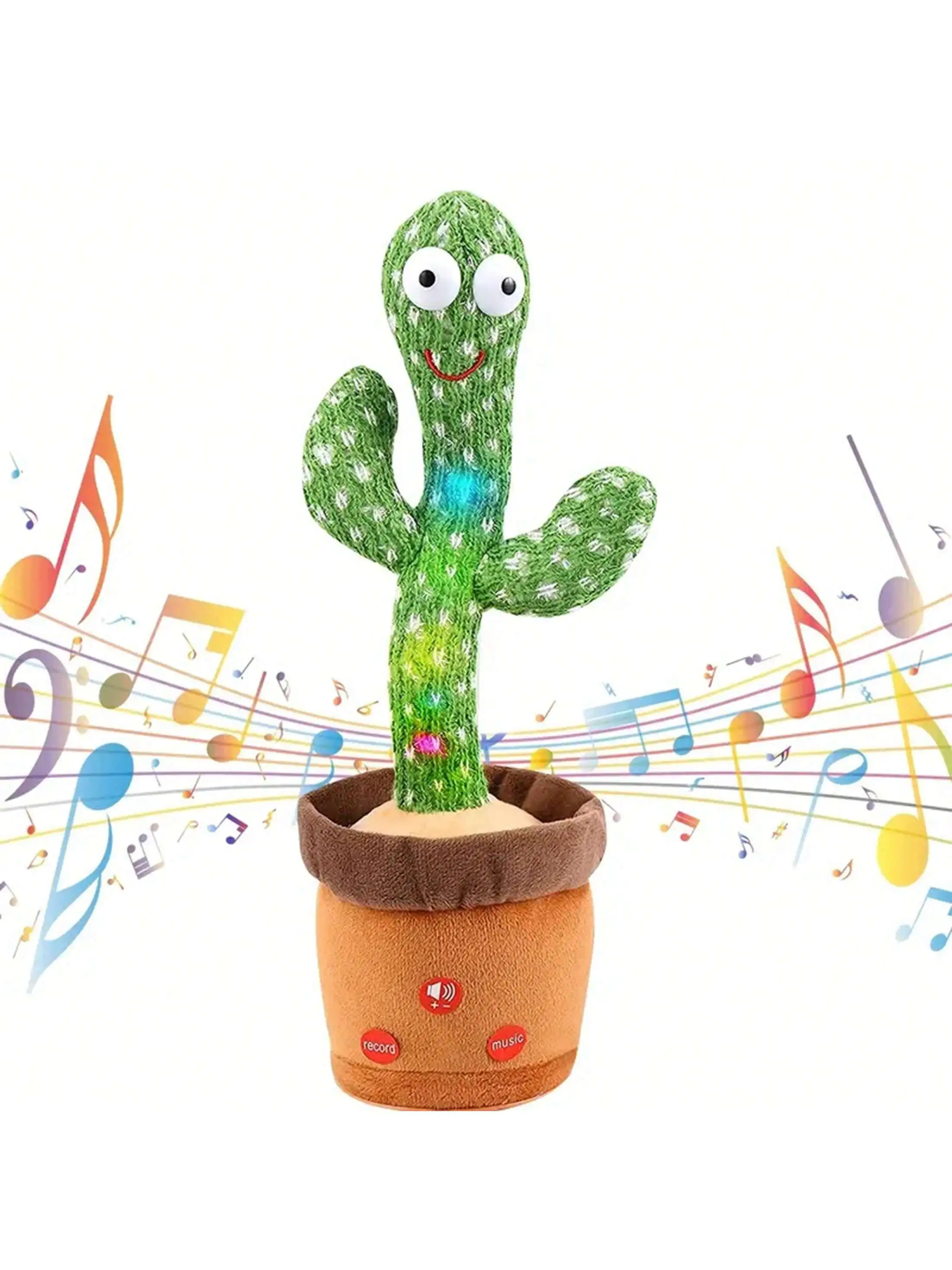 1pc-Dancing Talking Cactus Toys For Baby Boys And Girls, Singing Mimicking - £11.16 GBP