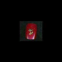 24K Gp Nail Charm Top Nail Art Gold Dancing Cat - £4.35 GBP