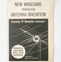 1961 Winegard Antenna Amplifier Advertisement Vintage Communications DWF28 - €17,36 EUR