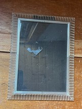 Vintage Clear Plastic Mid Century Picture Frame – 6.25 x 8.25 inches from edge - £11.93 GBP
