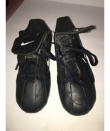 NIKE Black RIBBIE JR. (BG) Soccer Softball Cleats Youth Size 4Y Nice Con... - £10.82 GBP