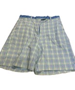 Mountain Lake Shorts Womens Size 12 Plaid Blue Yellow Green - $14.46