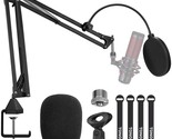 Microphone Arm Stand, Adjustable Suspension Boom Scissor Mic Stand With ... - $64.99
