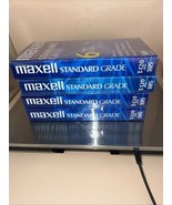4 Maxwell Standard Grade 6 Hour VHS Tapes Sealed Blank 2 Packs Fast Ship - €23,03 EUR