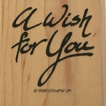 Stampin Up Stamp A Wish for You Words Saying Friendship Card Making Sentiment - £3.13 GBP