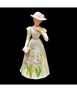 Vintage Homco Masterpiece Porcelain Francesca 1997 Long Dress Hat Irises... - £11.48 GBP
