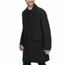Andrew Marc Men’s Wool Blend Overcoat, Size L , Black - £59.78 GBP