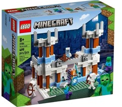 LEGO Minecraft The Ice Castle 21186 Building Set 499 Pieces NEW Sealed (Damaged) - £35.44 GBP