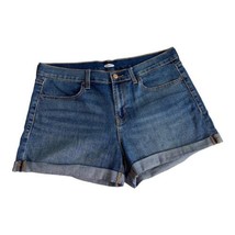 Old Navy Womens Shorts Adult Size 12 Medium Wash Denim Cuffed Pocket 3.5... - $21.41