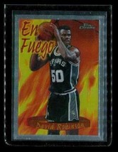 Vintage 1996 Topps Chrome En Fuego Basketball Card #5 David Robinson Spurs - £7.90 GBP