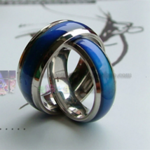 Stainless Steel Color Changing Mood Ring - £4.75 GBP