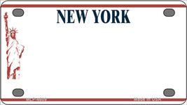New York Blank Novelty Mini Metal License Plate Tag - $14.95