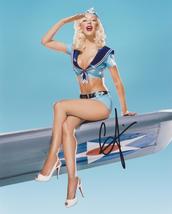 Signed Christina Aguilera Photo Autographed w/ Coa The Voice Sexy Air Force - £39.32 GBP