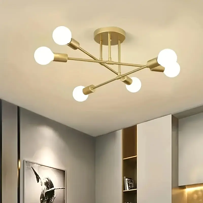 Te pendant light multi color 6 head ceiling lamp modern industrial simple ceiling light thumb200