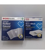LOT of CVS Health Sterile Premium Latex-Free Rolled Gauze 5 ct &amp; Non-Sti... - $335.33 MXN