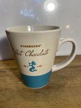 Starbucks Hot Chocolate Mug 2010 Mermaid Logo Blue Teal - £8.99 GBP