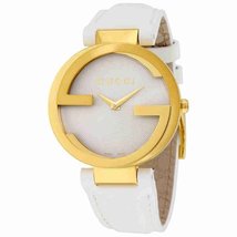 Gucci YA133327 Silver Dial Leather Strap Ladies Watch - £654.90 GBP