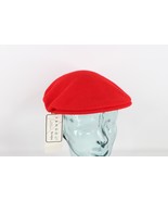 NOS Vintage 90s Streetwear Kangol Blank Wool Cabbie Newsboy Cap Hat Red ... - $899.22 MXN
