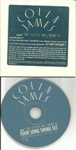 Colin James Four Song Swing Set Sampler Promo Dj Cd Single 1998 Usa Prcd 1201 - £40.58 GBP