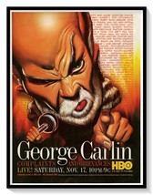 George Carlin 2001 HBO Stand-Up Show Print Ad Vintage Magazine Advertise... - $9.70